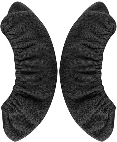 Gosknor 1 Paar Schlittschuh Kufenschutz, Waschbarer Schlittschuhe Kufenschoner Rutschfester Schlittschuhschutz Hockey-Schlittschuh-Zubehör für Männer und Frauen (Schwarz)
