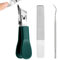 Eagle Beak Nail Clippers, Eagle Beak Beveled Nail Clippers, breite Backe Schräge Nagelknipser, 3Piece Set für Damen und Herren Spritzschutz Nagelknipser mit abgeschrägter Form
