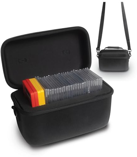 PANOPPLY Slab Armor Graded Card Storage Box for Sports and TCG Card Slab Case for Graded Cards Holder Graded Card Holder PSA Slab Storage Zipper Strap Graded Card Storage Box PSA Case BGS SGC CGC