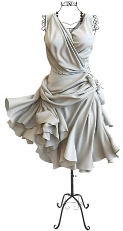 Black Metal Mannequin Dress Form Display Stand for Sewing, Fashion Display, Store Organization, and Home Decor