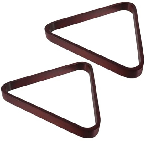 MAGICLULU 2 Pezzi Triangolo da Biliardo in Legno Solido per Palline Supporto per Tavolo da Biliardo Accessorio Pool Table per Allineamento Preciso
