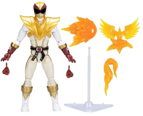 Power Rangers X Street Fighter Lightning Collection Morphed Ryu Crimson Hawk Ranger Collab Action Figure Inspired by Video Games