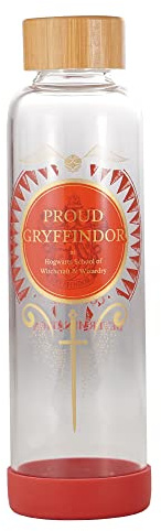 Harry Potter - Proud Gryffindor - Glass Water Bottle 500ml