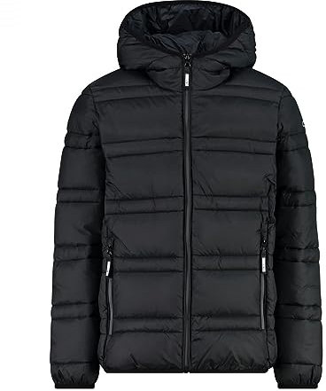 CMP - Kinderjacke mit fester Kapuze, Schwarz, 140