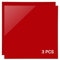 Uadme Laminas de Acrilico, 3 Pcs Placa Plastico Colores 3 mm, Panel de Hojas de Acrílico Brillante 30x30 cm, Metacrilato para Corte Láser, Pintura, Soporte de Exhibición de Fotografía (Rojo)