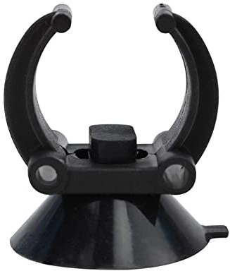 QishGO Aquarium Heater Suction Cups Diameter 1.34in Suckers with 0.94in Clips Plastic & Rubber Holders Clamps for Fish for Tank.black