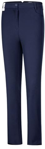 DUWEIKE Damen Golfhose Sommer Leichte Stretch Slim Fit Schnelltrocknende Anzughose Lässige Arbeitshose Knöchelhose,Blau,XS