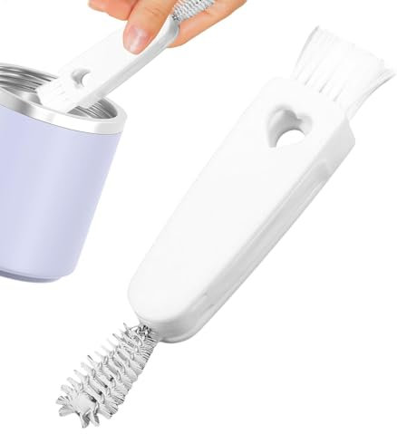 Cepillo de limpieza de tapas de botellas, cepillo multifuncional para limpiar hendiduras de tapa, herramientas de mano, herramienta portátil para todo tipo de botellas de agua, espacios reducidos