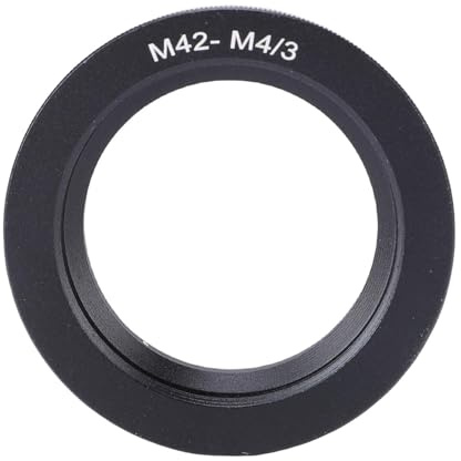 Yanmis Adattatore per Obiettivo da M42 a M4/3, Adattatore per Obiettivo Sottile da M42 a M4/3 per Fotocamera Mirrorless