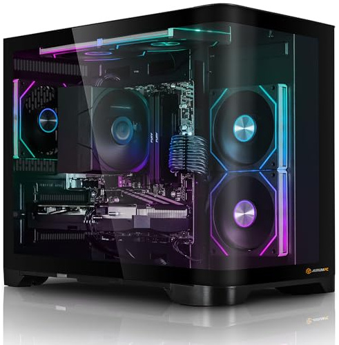 AURUMPC Aurum Newcomer PC Gamer Fixe Ryzen 3 3200G • Radeon Vega 8 intégrée • 32Go DDR4 • 1000Go M.2 SSD • Windows 11 • WiFi • Ventilateur • Unité Centrale Ordinateur de Bureau
