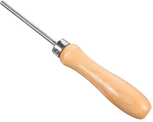ifundom Outil de Tirage de Fil de Raquette en Bois Polyvalent pour Tennis, Badminton et Squash, Alêne Compacte pour Réglage Rapide des Cordes, Accessoire Portable pour Entretien de Cordage Sportive