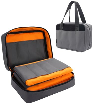VIPERADE VE40 Knivställ med 40 fack, vikbar knivhållare för förvaring av fällknivar, ficklampor och multiverktyg, Grå, 8.9×6.3×3.78 inches, unisex