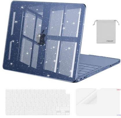 MOSISO Funda Purpurina Brillante Compatible con MacBook Neo 13 Pulgadas