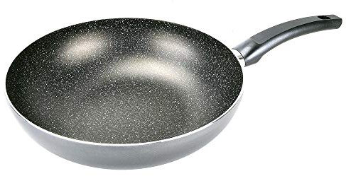 ALLUFLON Tradizione Italia Wokpfanne 28 cm, Aluminium, Schwarz