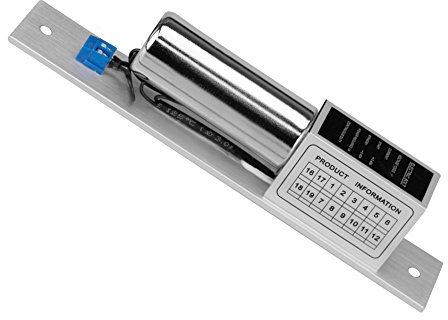 LIBO Cerradura de perno eléctrico 2 líneas DC 12V Fail Safe Temperatura normal de bloqueo electrónico para el sistema de control de acceso de puerta de hierro de madera de vidrio