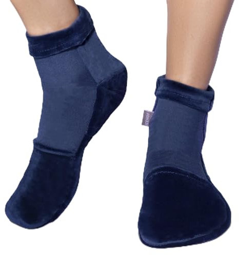 ICEHOF Kühlsocken mit 4 Kühlakkus - Sanfter Stoff / 1 Paar mit Kühlpads Gel Kältetherapie für Füße Zehen bei Chemo-Therapie Rheuma Kältesocken Chemo - Unisex Gr. M