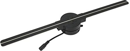 Ventilador de Holograma 3D, Pantalla de Publicidad de Proyector WiFi de Holograma 3D de 16,5 Pulgadas, Proyector de Publicidad 3D de 2000x224 para Navidad, Halloween, Negocios,