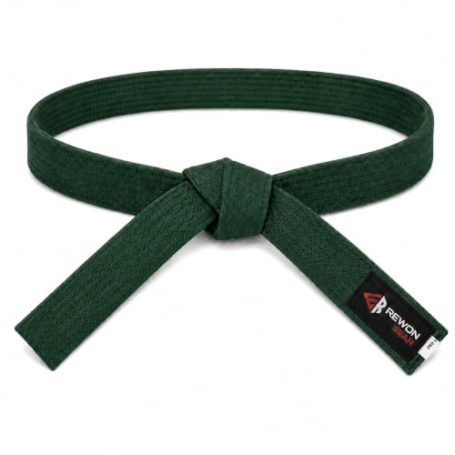 Rewon Gear Karate kampsport och Taekwondo-bälte (grön, 3/260 cm)