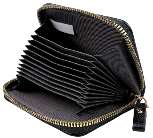 1 Pc Rfid Wallet,Credit Card Wallets,Bank Card Holders Security Proof,Black