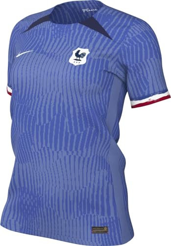 Nike Women's FFF W Nk Df Stad JSY Ss Hm Short Sleeve top, Polar/Loyal Blue/White, XL