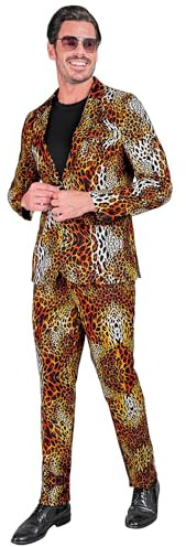 Widmann – Kostym, festmode, leopardmönster, jacka och byxor, djurtryck, djurdräkt