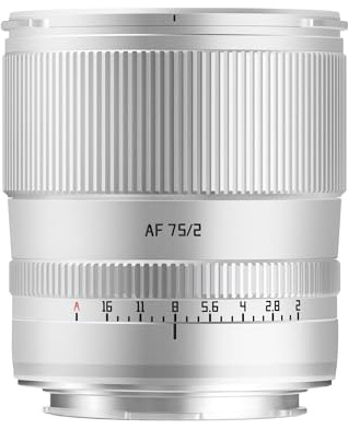 TTARTISAN AF 75 millimetri F2 Argento Obiettivo della macchina fotografica Messa a fuoco automatica Full Frame Obiettivo Ritratto (per L)