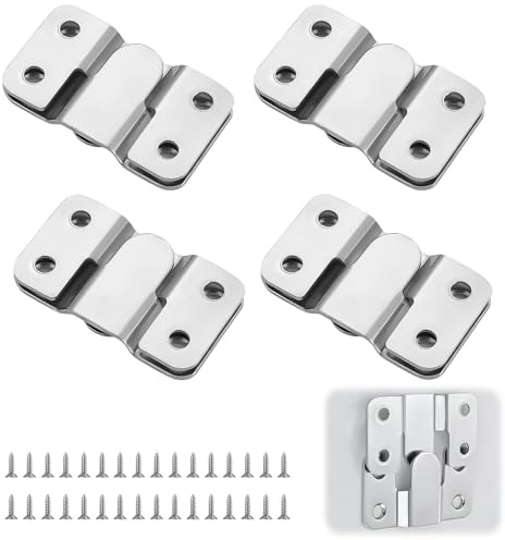 8 Pack Flush Mount Bracket Interlocking Headboard Wall Fixings, 53mm | Brackets Heavy Duty Flush Concealed Mount Bracket Stainless Steel Picture Hanging with Screws for Pictures Mirrors Frames