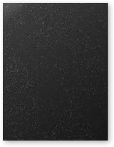 RAYSON Einbanddeckel, 230g, Ledernarben-Deckblätter A4, Schwarz, 100 Stück