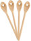 Spruchreif · Gourmetlöffel aus Holz · 4er Set Mini Holzlöffel · Motiv Stern · Mini Löffel als Deko Idee · Geschenkanhänger · Holzdeko · Geschenkidee Weihnachten