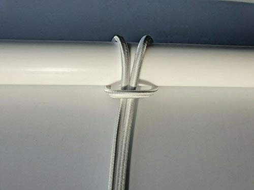 Generic GUMMISEIL Expanderseil Planenseil elastisches Seil ø 10 mm 20 M weiß