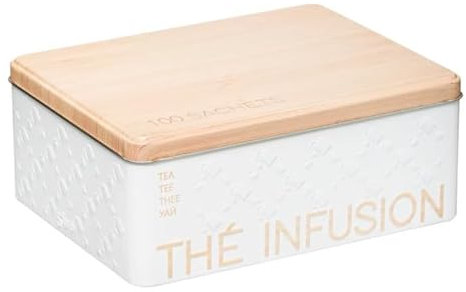 FIVE Simply Smart - Boîte à Thé Scandi 20cm Blanc