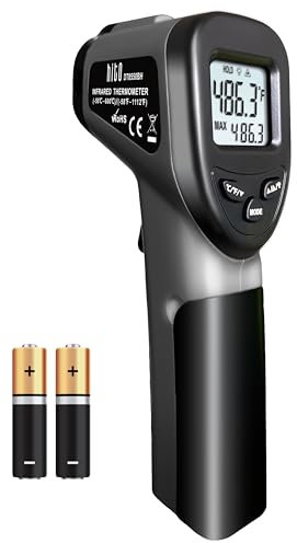 hito Infrarot-Thermometer, Temperatur -58 °C bis 1112 °C, digitale Heizpistole für Pizza, Oval, Kochen, Meat, Candy, Laserwerkzeug für Grill, Grill, Indoor Room