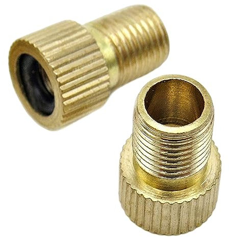 2pcs Fahrradventiladapter -Ventil zum Schraderventil zum Presta -Ventilwandler -Fahrradrohr -Luftkompressor -Werkzeug, Fahrradventiladapter