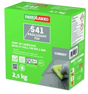 Joint carrelage PAREXLANKO 541 Prolijoint Fin - Gris Ciment - 2,5 kg - L541CIMENT2.5