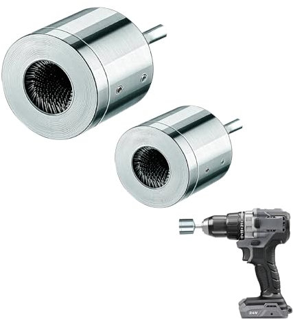 Suevut Metal Copper Pipe Cleaner - 15MM+22MM for Drill, Tube Cleaning Deburring Tool, Plumbing Brush Bit for Electric Drill Bit Cleaning