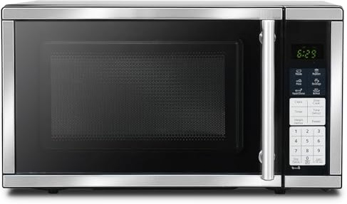 Countertop Microwave Ovens 0.7 Cu. Ft. 700 Watts Microwave Oven With LED Lighting,Turntable and Child Lock,Compact Microwave Perfect for Apartments and Dorms,Easy Clean Interior, Black