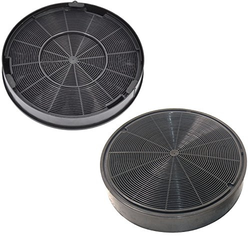 SPARES2GO Anti-Odour Charcoal Carbon Filters for Rangemaster Cooker Hood Vent (200 x 30 mm, Pack of 2)