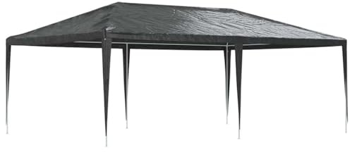 vidaXL Profi Partyzelt UV-beständig Wasserbeständig Pavillon Festzelt Gartenpavillon Gartenzelt Garten Zelt Bierzelt 4x6m Anthrazit 90g/m²