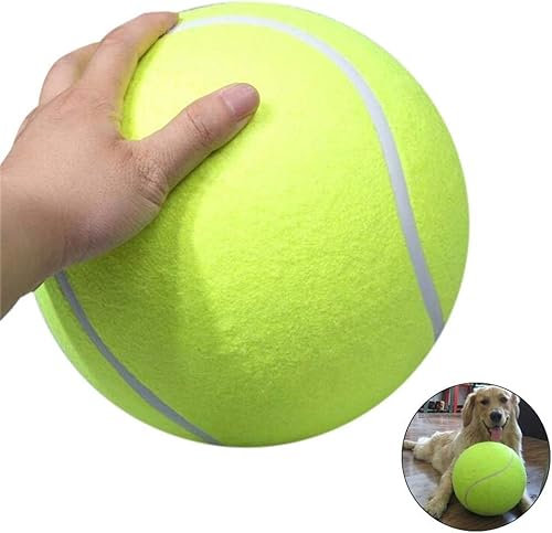 Zerodis 9,5 großer Tennisball, Haustierspielzeug, Mega-Jumbo-Hundespielzubehör, Spaß beim Outdoor-Sport, Strand-Cricket