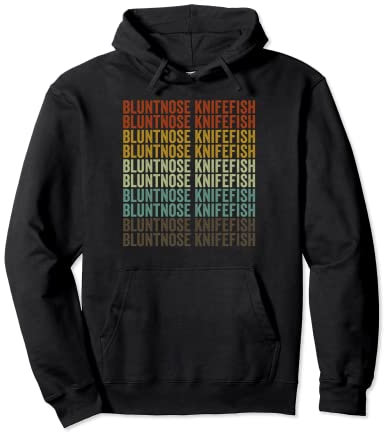 Bluntnose Couteau Poisson rétro Sweat à Capuche