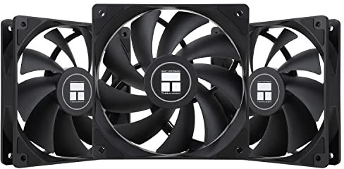 Thermalright TL-C12C CPU Lüfter 120mm Gehäusekühler, 4pin PWM leise Computerkühlung mit S-FDB Lager inklusive, bis 1550RPM PC Kühlung(3 Mengen)