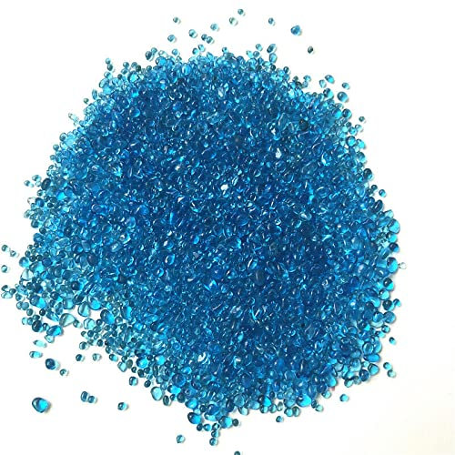 50g pietra naturale blu mare vetro ghiaia pietra roccia acquario cristalli decorazione acquario acquario acquario