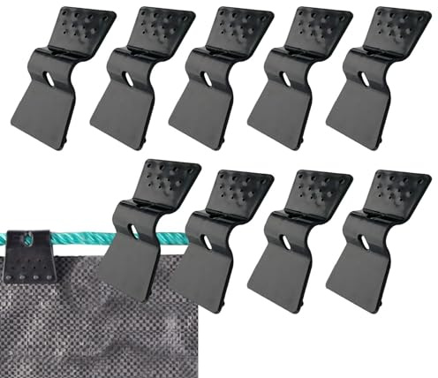 Agarre de Bloqueo Resistente de Tela de Sombra | Agarradores de de Parasol en Forma de para Invernadero | Suministros de Sombra de jardín y Accesorios de Tela de Red