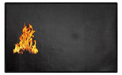 weiting Esterilla para barbacoa resistente al fuego, esterilla de protección contra el calor para hoguera | Esterilla para barbacoa resistente al aceite, alfombrilla de suelo para barbacoa, plegable e