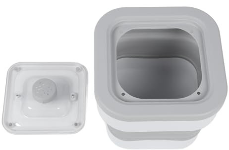 Zusammenklappbarer Aufbewahrungsbehälter für Hundefutter, Vielseitiger, Verschleißfester, Luftdichter, Zusammenklappbarer Reisbehälter mit Großem Fassungsvermögen für Tierfutter