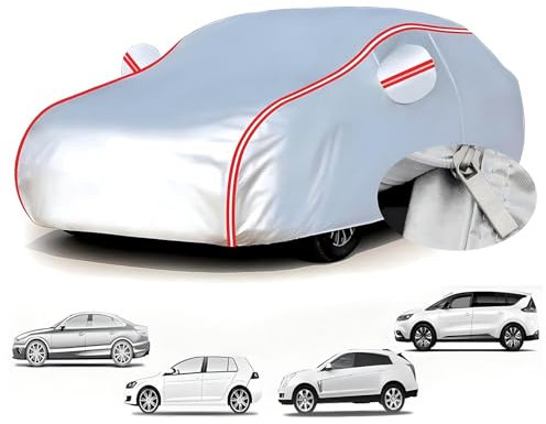 Autoabdeckung Vollgarage für Skoda Citigo 2017 3-Türer 2017-(359,7x164,1x147,8cm),Frostschutz, Frostschutz, Laubschutz, Bewuchsschutz, Regen- und Schneeschutz, Kratzschutz