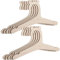 GGUFAY 10 Grucce Bambini in Legno, Grucce Neonato e Appendini Bambini, Con Design Semplice e Solido, Perfette per Appendere i Vestiti dei Piccoli