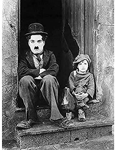 Fine Art Prints Stampa artistica su tela di alta qualità con immagine di Charlie Chaplin The Kid del film silenzioso, 40,6 x 30,5 cm