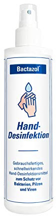Bactazol Handdesinfektionsmittel 250ml - Schnellwirkendes Desinfektionsmittel für die Hände - Desinfektionsspray Schutz vor Viren, Bakterien & Pilzen - Händedesinfektionsmittel