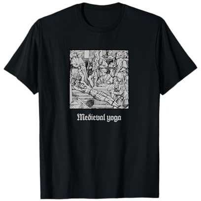 Satanic Medieval Yoga Goth Black Metal Satan Grunge T-Shirt